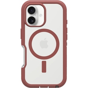 image:imageOtterBox iPhone 16 Defender Series XT Clear Case  Brick Red Clear  Tough Rugged amp Durable iPhone Case Snaps on MagSafe PressureFitted DualLayer iPhone CaseBrick Red Clear