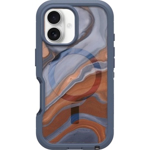 image:imageOtterBox iPhone 16 Defender Series XT Clear Case  Brick Red Clear  Tough Rugged amp Durable iPhone Case Snaps on MagSafe PressureFitted DualLayer iPhone CaseHigh Desert Marble
