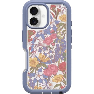 image:imageOtterBox iPhone 16 Defender Series XT Clear Case  Brick Red Clear  Tough Rugged amp Durable iPhone Case Snaps on MagSafe PressureFitted DualLayer iPhone CaseFloral Purple