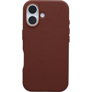 image:imageOtterBox iPhone 16 Symmetry Series Cactus Leather for MagSafe  Noir Ash Black  UltraThin Sleek iPhone Case Premium iPhone Case MagSafe CompatibleRich Adobe Brown