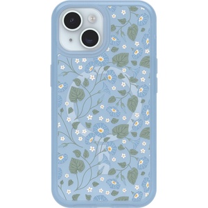 image:imageOtterBox iPhone 16e 15 14 amp 13 Symmetry Series Case  BLUETIFUL Blue Snaps to MagSafe UltraSleek Raised Edges Protect Camera amp ScreenDawn Floral