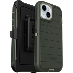 image:imageOtterBox iPhone 17e amp iPhone 16e Only  Defender Series Case  Black  Screenless  Rugged amp Durable  with Port Protection  Holster Clip Includes  Microbial Defense ProtectionLichen The Trek Green