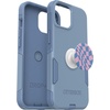 image:imageBundle OtterBox Commuter Series Case  CRISP DENIM for iPhone 15 14 13  PopSockets PopGrip  WAVY CHECKER slim amp tough pocketfriendly with port protection PopGrip included