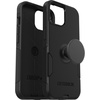 image:imageBundle OtterBox iPhone 15 iPhone 14 and iPhone 13 Commuter Series Case  BLACK  PopSockets PopGrip  BLACK slim amp tough pocketfriendly with port protection PopGrip included
