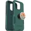 image:imageOtterBox Bundle iPhone 15 Pro Only Commuter Series Case  GET Your Greens  PopSockets PopGrip Fall Fleur Slim amp Tough PocketFriendly with Port Protection PopGrip Included