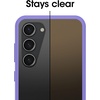 image:imageOtterBox Galaxy S23 Prefix Series Case  Clear UltraThin PocketFriendly Raised Edges Protect Camera amp Screen Wireless Charging CompatibleClearPurple