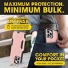 image:imageOtterBox iPhone 12 amp iPhone 12 Pro Commuter Series Case  Ballet Way Pink SaltBlush Slim amp Tough PocketFriendly with Port ProtectionPinkBlack