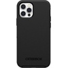 image:imageOtterBox iPhone 12 and 12 Pro Symmetry Series Case  Single Unit Ships in Polybag Ideal for Business Customers  BLACK ultrasleek wireless charging compatible raised edges protect camera amp screenBlack