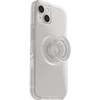 image:imageOtterBox iPhone 13 Otter  Pop Symmetry Series Clear Case  Clear POP Clear Integrated PopSockets PopGrip Slim PocketFriendly Raised Edges Protect Camera amp Screen