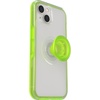 image:imageOtterBox iPhone 13 Otter  Pop Symmetry Series Clear Case  Limelight ClearGreen Integrated PopSockets PopGrip Slim PocketFriendly Raised Edges Protect Camera amp Screen