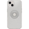 image:imageOtterBox iPhone 13 Otter  Pop Symmetry Series Clear Case  Stardust ClearGlitter Integrated PopSockets PopGrip Slim PocketFriendly Raised Edges Protect Camera amp Screen