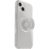 image:imageOtterBox iPhone 13 Otter  Pop Symmetry Series Clear Case  Stardust ClearGlitter Integrated PopSockets PopGrip Slim PocketFriendly Raised Edges Protect Camera amp Screen