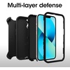 image:imageOtterBox iPhone 13 Pro ONLY Defender Series Case  Single Unit Ships in Polybag Ideal for Business Customers  BLACK rugged amp durable with port protection includes holster clip kickstandiPhone 13