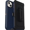 image:imageOtterBox iPhone 14 Plus Defender Series Case  RAIN Check Blue Rugged amp Durable with Port Protection Includes Holster Clip KickstandNavy
