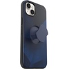 image:imageOtterBox iPhone 14 Plus Only OtterGrip Symmetry Series Case  BLUE STORM Blue builtin grip sleek case snaps to MagSafe raised edges protect camera amp screen