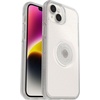 image:imageOtterBox iPhone 14 Plus Otter  Pop Symmetry Series Case  Black Integrated PopSockets PopGrip Slim PocketFriendly Raised Edges Protect Camera amp ScreenClearGlitter