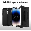 image:imageOtterBox iPhone 14 Pro Max Defender Series Case  BLACK  rugged amp durable with port protection includes holster clip kickstand