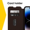 image:imageOtterBox iPhone 14 Pro Max ONLY Strada Series Case  Espresso Brown Card Holder Genuine Leather PocketFriendly Folio CaseBrown