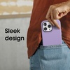 image:imageOtterBox iPhone 14 Pro Max ONLY Symmetry Series Case  Cow Print ClearBlack UltraSleek Wireless Charging Compatible Raised Edges Protect Camera amp ScreenPurple