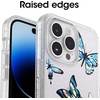 image:imageOtterBox iPhone 14 Pro Max ONLY Symmetry Series Case  Cow Print ClearBlack UltraSleek Wireless Charging Compatible Raised Edges Protect Camera amp ScreenY2K Butterfly