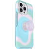 image:imageOtterBox iPhone 14 Pro Max Otter  Pop Symmetry Series Clear Case  Glowing Aura Pink Integrated PopSockets PopGrip Slim PocketFriendly Raised Edges Protect Camera amp Screen