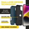 image:imageOtterBox iPhone 14 amp iPhone 13 Commuter Series Case  TREES COMPANY Green slim amp tough pocketfriendly with port protectionBlueBlack