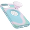 image:imageOtterBox iPhone 14 amp iPhone 13 Otter  Pop Symmetry Series Clear Case  Glowing Aura Pink Integrated PopSockets PopGrip Slim PocketFriendly Raised Edges Protect Camera amp ScreenGlowing Aura