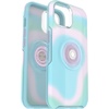 image:imageOtterBox iPhone 14 amp iPhone 13 Otter  Pop Symmetry Series Clear Case  Glowing Aura Pink Integrated PopSockets PopGrip Slim PocketFriendly Raised Edges Protect Camera amp ScreenGlowing Aura