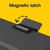 image:imageOtterBox iPhone 14 amp iPhone 13 Strada Series Case  Shadow Black Card Holder Genuine Leather PocketFriendly Folio caseBlack