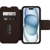 image:imageOtterBox iPhone 15 Only Strada Folio Series Case  Espresso Brown Card Holder Snaps to MagSafe Genuine Leather PocketFriendly Folio case