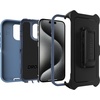 image:imageOtterBox iPhone 15 Pro Only Defender Series Case  Baby Blue Jeans Blue screenless Rugged amp Durable with Port Protection Includes Holster Clip Kickstand
