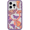 image:imageOtterBox iPhone 15 Pro Only Symmetry Series Clear Case  BUTTERFLY FLUTTER Purple snaps to MagSafe ultrasleek raised edges protect camera amp screen