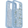 image:imageOtterBox iPhone 15 Pro Only Symmetry Series Clear Case  Dawn Floral Blue Snaps to MagSafe UltraSleek Raised Edges Protect Camera amp ScreenDawn Floral