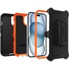 image:imageOtterBox iPhone 15 iPhone 14 and iPhone 13 Defender Series Case  Realtree Edge Blaze OrangeBlackRT Edge Rugged amp Durable with Port Protection Includes Holster Clip Kickstand