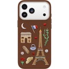 image:imageOtterBox iPhone 17 Pro Symmetry Series Cactus Leather Case  Blue Sentiment  Slim Premium Protective iPhone CaseCity of Love Brown