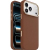 image:imageOtterBox iPhone 17 Pro Symmetry Series Cactus Leather Case  Blue Sentiment  Slim Premium Protective iPhone CaseDesert Saddle Brown