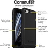 image:imageOtterBox iPhone SE 3rd amp 2nd Gen iPhone 8 amp iPhone 7 not Compatible with Plus Sized Models Commuter Series Case  Indigo Way Slim amp Tough PocketFriendly with Port ProtectionTeal