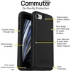 image:imageOtterBox iPhone SE 3rd amp 2nd Gen iPhone 8 amp iPhone 7 not Compatible with Plus Sized Models Commuter Series Case  Indigo Way Slim amp Tough PocketFriendly with Port ProtectionAqua