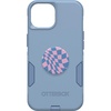 image:imageBundle OtterBox Commuter Series Case  CRISP DENIM for iPhone 15 14 13  PopSockets PopGrip  WAVY CHECKER slim amp tough pocketfriendly with port protection PopGrip included