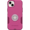 image:imageOtterBox Bundle Commuter Series Case for iPhone 14 Plus  INTO The Fuchsia  PopSockets PopGrip  ClearGlitterSilver