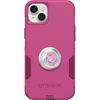 image:imageOtterBox Bundle Commuter Series Case for iPhone 14 Plus  INTO The Fuchsia  PopSockets PopGrip  Jawbreaker Gloss