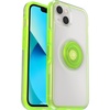 image:imageOtterBox iPhone 13 Otter  Pop Symmetry Series Clear Case  Limelight ClearGreen Integrated PopSockets PopGrip Slim PocketFriendly Raised Edges Protect Camera amp Screen