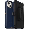 image:imageOtterBox iPhone 14 Plus Defender Series Case  RAIN Check Blue Rugged amp Durable with Port Protection Includes Holster Clip KickstandNavy