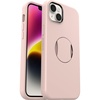 image:imageOtterBox iPhone 14 Plus Only OtterGrip Symmetry Series Case  MADE ME BLUSH Pink builtin grip sleek case snaps to MagSafe raised edges protect camera amp screen