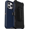 image:imageOtterBox iPhone 14 Pro ONLY Defender Series Case  RAIN Check Blue Rugged amp Durable with Port Protection Includes Holster Clip KickstandNavy