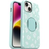 image:imageOtterBox iPhone 14 and iPhone 13 OtterGrip Symmetry Series Case  Poppies BY THE SEA Blue Builtin Grip Sleek Case Snaps to MagSafe Raised Edges Protect Camera amp Screen