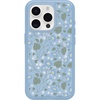 image:imageOtterBox iPhone 15 Pro Only Symmetry Series Clear Case  Dawn Floral Blue Snaps to MagSafe UltraSleek Raised Edges Protect Camera amp ScreenDawn Floral