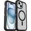 image:imageOtterBox iPhone 16e 15 14 amp 13 Defender Series XT Clear Case  DARK SIDE BlackClear screenless rugged  snaps to MagSafe lanyard attachment ships in polybag