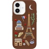 image:imageOtterBox iPhone 17 Pro Symmetry Series Cactus Leather Case  Blue Sentiment  Slim Premium Protective iPhone CaseCity of Love Brown
