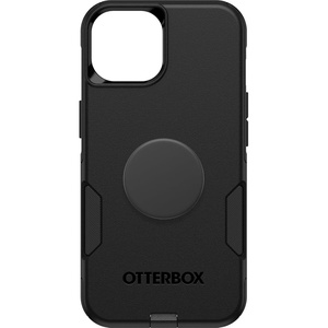 image:imageBundle OtterBox iPhone 15 iPhone 14 and iPhone 13 Commuter Series Case  BLACK  PopSockets PopGrip  BLACK slim amp tough pocketfriendly with port protection PopGrip included